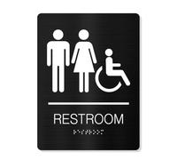 Bathroom Wall Sticker Woman Man Toilet Sign WCs Home Hotel Washroom Door Signs Art Decals For Restrooms Restaurant Unisex Bathroom Door Sign