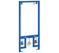 vidaXL Bidet Frame - Blue Metal/Plastic, 50x17.5x136 cm, Modern Bathroom Accessory Mount with Painted Finish, Easy Assembly for Urinals, Basins, Versatile Installation
