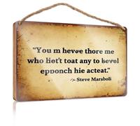 Bathroom Wall Wood Sign You Must Have Me Who Isn't Too Afraid To Level Up Box Signs Bathroom Funny Decor(15X28CM)
