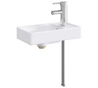 vidaXL Bathroom Wash Basin Chrome 40.5 x 22.5 x 11.5 cm Metal