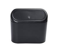 Bathroom Waste Bin Portable Car Trash Can Garbage Ash Box Storage Box Black Square Touch Type Simple Garbage Sorting Bin Kitchen Garbage Bin