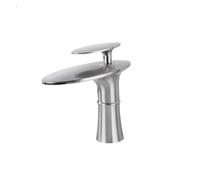 Bathroom Waterfall Hot and Cold Solid Brass - Sink Mixer Deck Mounted White Gold Washbasin Tap,Kitchen tap