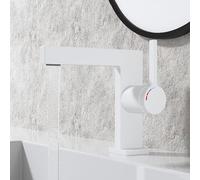 Bathroom Waterfall Mixer Tap Single Hot and Cold Basin Mixer Tap Copper,White