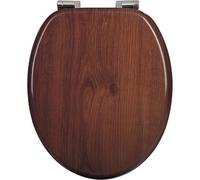 Bathroom Wc Seat Wooden Oval Toilet Seat Soft Close With Strong Hinge
