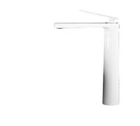 Bathroom White/Gray Bronze Solid Brass Basin Sink Tall Faucet Single Handle Water Mixer Bath Tap High and Short for Bathrooms and Kitchens(Color-4)
