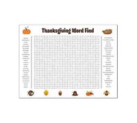 Bathroom Word Search - 36x24 Inch Wall Mounted Puzzle Game Poster, Fun Decoration For Bathroom, Office, School & Home | Thanksgiving Christmas Halloween Party Activity For Kids Adults Seniors