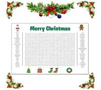 Bathroom Word Search Wall Decor - Fun Interactive Arts, Thanksgiving-Theme Mounted Games Words Searchs Poster for Seniors, Kids Adults | Walls Art for Bathrooms, Home, Christmas Halloween