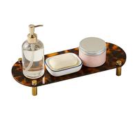 Bathroom Worktop Tray - 11 Inch Acrylic Tray, Non-slip Turtle Decor, Lightweight Vanity Organization | Bathroom Sink Setup, Storage Space On The Bedside Table, Key