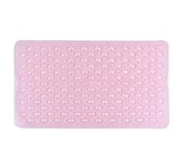 Bathsafe Thicken Non-Slip PVC Bath Mats 71x40CM Anti-Bacterial Bathroom Safety Shower Mats with Massage Function for Adults Elderly,Machine Washable,PINK