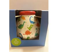 Bathtime Bakery Dinosaur Money Bank: Green, Ceramic, Smash for Cash, Great Gift for All Ages