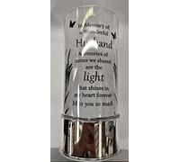 Bathtime Bakery Husband Thoughts of you memorial tube light 20cm glass light tube 3AA Batteries NOT INCLUDED