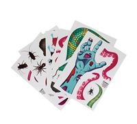 Bathtime Fun Terrifying Toilet Decals, Vinyl, Multi-Colour, 0.1 x 15 x 21 cm