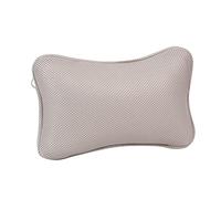 Bathtub and Spa Pillow with 2 Suction Cups, Bath Pillows with Head Neck and Back Support, Ergonomic Bath Pillow, Bath Cushion, Bathing Pillow, Good Air Permeability 3D Mesh Cloth Pillow (Gray)
