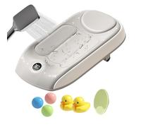 Bathtub Backrest - Ergonomic Shower Support with Temperature Sensing, Adjustable Three-Level Height | Kids Bathing Chair for Children Home Travel Hotel Beach Shower Safety Comfort