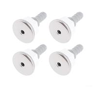 Bathtub Bubble Jet Nozzle 4 Pack Spa Bath Jet Nozzle Replacement Straight Flow Air Bubble Jet for Bathtub Spa Pool PVC Threaded Jet Nozzle