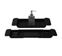 Bathtub Caddy Tray - Adjustable Bath Tub Organizer, Bathtub Caddy Tray Over Bath, for Wine, Cup, Soap Dish, Book Space and Phone Slot for Spa, Bathroom and Shower