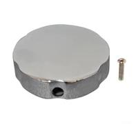 Bathtub Control Knob with Rotating Feature, Chrome Finished Zinc Alloy, 74mm Diameter and 9 2mm Hole Diameter, Designed to Prevent Overflow Damage in Bathroom Settings (F1016-C)