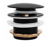 Bathtub Drain Plug Rea Click-Clack Black, Brass