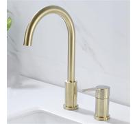 Bathtub Faucet, Bathtub Edge Style Bathroom, All Copper Split Four Piece Set, Shower Shower, hot and Cold Household Faucet,Rome Two,Golden Two-