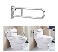 Bathtub Grab Rail Bathroom Toilet Handrails, Folding Grab Bar Safety Rail Handicapped Support for Elderly Bariatric Disabled Seniors Disability
