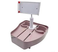 Bathtub Holder with Adjustable Features 3 in 1 for Drinks and Phones, Great for Spa Days (gray)