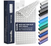 Bathtub Mat Non Slip Anti Mould 88x39cm - homerella® Shower Mat Machine Washable & BPA free, Shower Mat Non Slip Anti Mould, Anti Slip Bath Mat, Shower Mats for Inside Shower and Tub