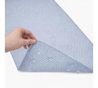 Bathtub Mat Non Slip, Bath Mat for Tub Non Slip, Tub Mat Extra Large 36 x 17 in, Bathtub Mat with Suction Cups & Drain Holes, Soft Foam, Machine Washable, Light Blue