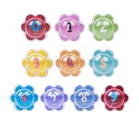 Bathtub Number Toys - 10pcs Floating Counting Balls for Kids | Waterproof Sensory Bathroom Toyss for Pool & Shower | Durable ABS Learning Set Early Education & Interactive Playcc