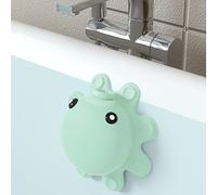 Bathtub Overflow Drain Cover Tub - Silicone Bathroom Overflow Drain Cover, Bath Tub Overflow Cover, Bathroom Spa Accessories, Adds Inches of Water for Deeper&Warmer Bath，Aqua Green