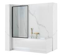 Bathtub Screen Rea Lagos Fix 70 Black