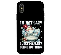 Bathtub Spa Gnome I`m Not Lazy I Just Enjoy Doing Nothing Case for iPhone X/XS
