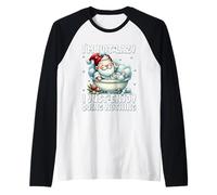 Bathtub Spa Gnome I`m Not Lazy I Just Enjoy Doing Nothing Raglan Baseball Tee