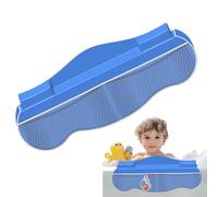 Bathtub Splash Guard - Children's Water Shield, Edge Barrier Strips, Protective Bath Cover, Four Pocket Toy , Robust Foldable Tray Design for Bathroom, Time Storage Solution,