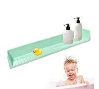 Bathtub Splash Guard - Water Barrier with Strong Suction Cups, Durable Bathroom Protective Shield, Flexible Silicone Design, Easy Installation Structure for Shower, Bathroom, Sink, Wasc
