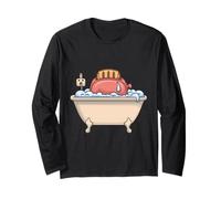 Bathtub Toaster Dark Humor Long Sleeve T-Shirt