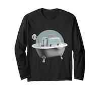 Bathtub Toaster Dark Humor Long Sleeve T-Shirt