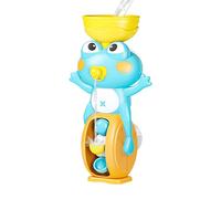 Bathtub Toy - Frog Shape Kids Bath Toy with Suction Cup, spinnings Water Wheel & Stream, Educational Baby BathToy for toddler, Fun Bathroom Water PlayToy (Ages 3+)