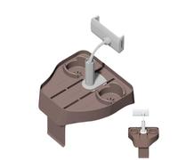 Bathtub Tray Table with Sto Basket - Side Table for Bathtub Includes 2 Holders for Outdoor Inflatable Pool Perfect for Relaxat and nizat