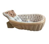 Bathtub, Wash Tub Seat, Adjustable Bathing Support, Foldable Portable Design, Non-Slip Base for Sitting Shower, Pool, Camping, Beach, Travel Outdoors