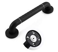 Bathtubs Grab Bar Stainless Steel Safety Armrest, Nylon Outer Tube Anti-Skid Handrail Toilet Safety Support Rail Wall Towel Rack Black Size: 18Inch