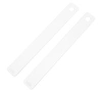 BATHVEVE 1 Pair Acrylic Measuring Ruler Rolling Ruler for Polymer Clay Depth Guide with Uniform Thickness, User-friendly Design, for Pastry Measuring and Sculpting, for Beginners