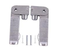 BATHVEVE 1 Pair Aluminium Alloy Electrocar Pedal Solid and Sturdy Footrest for Electric Vehicle Silver Sturdy Non-breaking Foot Pegs Suitable for Motorcycle Riding