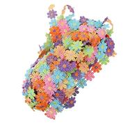 BATHVEVE 1 Roll of 2.5cm Flower Pattern Lace Embroidered Ribbon in Six Colours, Polyester Material for Sewing Craft Projects and Party Decoration, Can Be Cut Freely