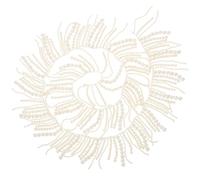 BATHVEVE 1 Yard Pearl Tassel Trim Delicate Ribbon with Imitation Pearls Elegant Beaded Trim for DIY Craft Making and Shopping Mall Decoration Not Easy to Break Or Deform