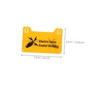 BATHVEVE 10 Pcs Electric Fence Warning Signs with Bold Text and Vivid Colors Forbid Climbing Caution Signage for Outdoor Safety Accident Prevention for Farms Homes Schools and Industrial