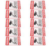 BATHVEVE 10 Sheets Video Monitoring Sticker, Self-adhesive Vinyl Security Camera Warning Decal, 15x10cm, Bold Style, Weather Resistant, Outdoor Use, Home Business