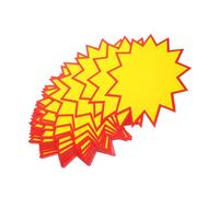 BATHVEVE 100 Pcs Large Replacement Tags Stickers Bright Price Label Cards for Retail Store Advertising Paper Price Signs for Fundraising and Supermarket