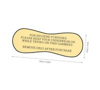 BATHVEVE 100pcs Pvc Adhesive Protective Liner Stickers for Trying on Swimsuit and Underwear, Easy to Apply Compact Hygiene Barrier Labels for Stores and Retail Locations