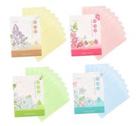 BATHVEVE 100pieces Oil Absorbing Paper for Oily Skin Portable Facial Blotting Tissues Ultra Thin Double-Sided Convenient Zone Control Random Color Pack of Total