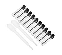 BATHVEVE 10pcs 1ml Mini Perfume Sample Bottles Glass Essential Oil Sampler Vials Spray Bottles for Cosmetics Travel Fragrance Sample Containers for Women and Men